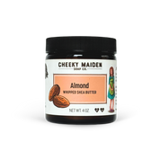 Jar of Cheeky Maiden Soap Co. Almond Whipped Shea Butter on a white background