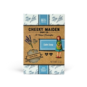 Cheeky Maiden Soap Co. Calm Soap packaging on a white background