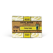 Box of Cheeky Maiden Camp Soap on a white background
