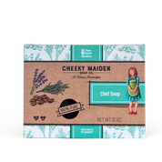 Cheeky Maiden Soap Co. Chef Soap packaging on a white background
