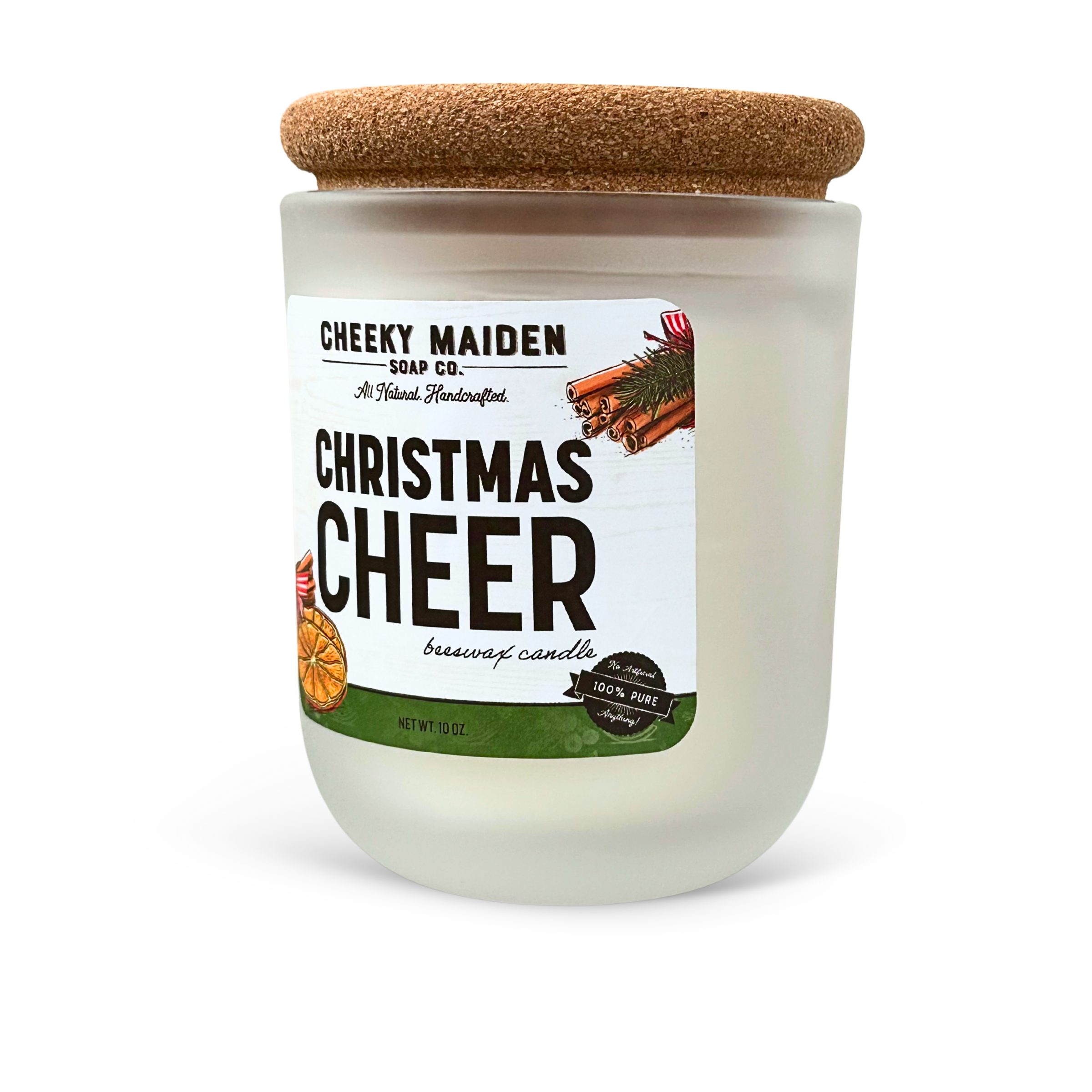 Christmas Cheer Beeswax Candle