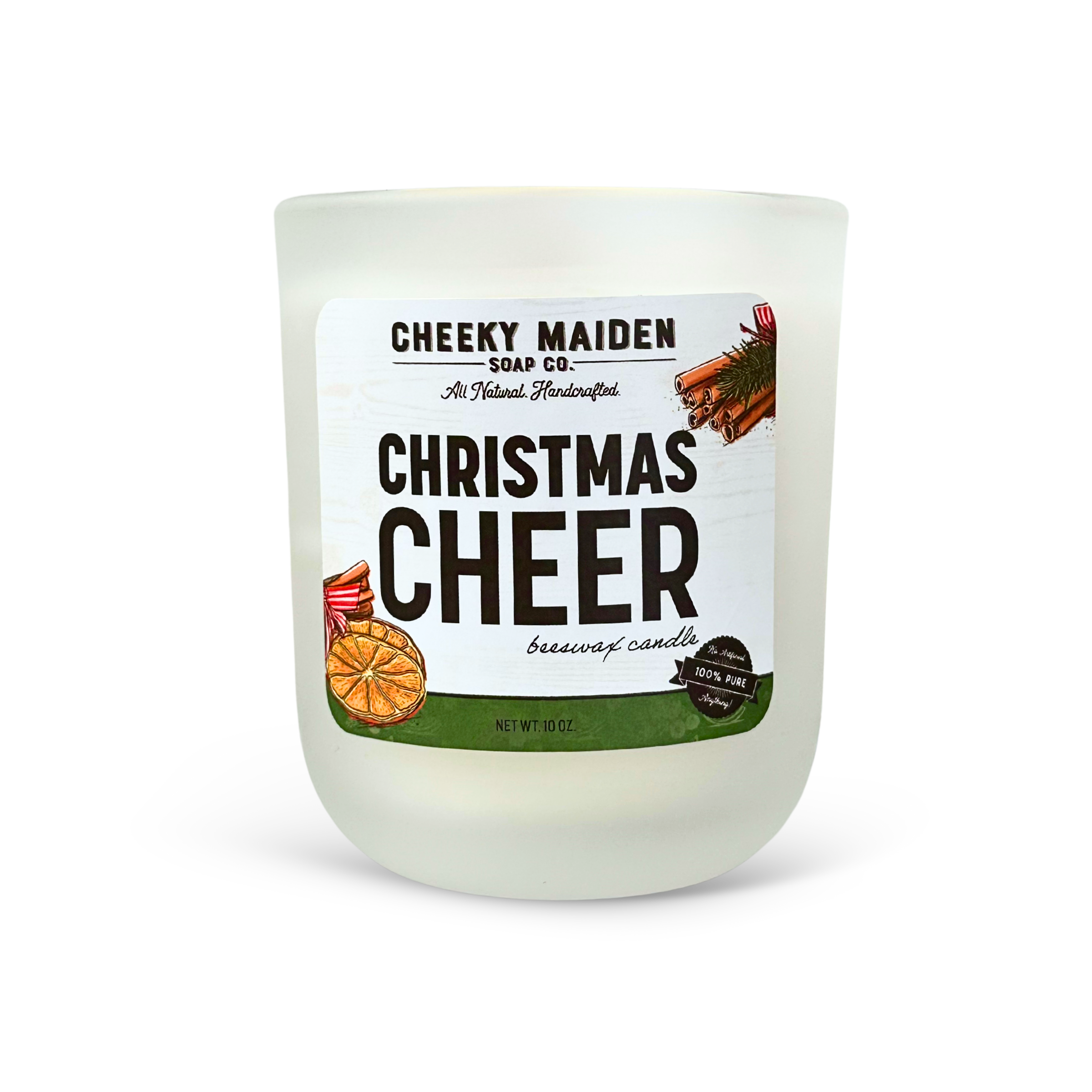 Christmas Cheer Beeswax Candle