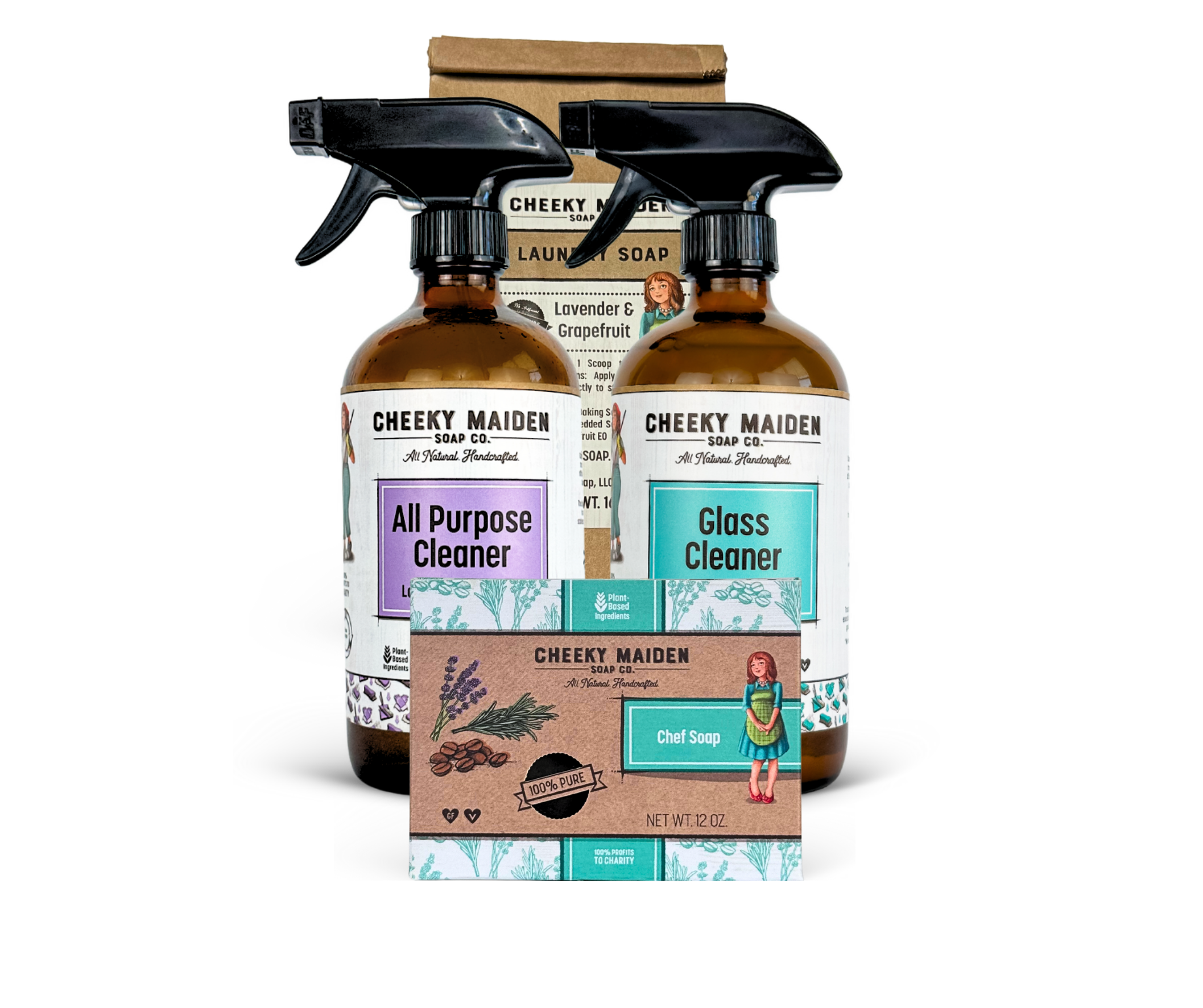 EverClean Essentials All-Natural Cleaning Kit – Cheeky Maiden Soap Co.
