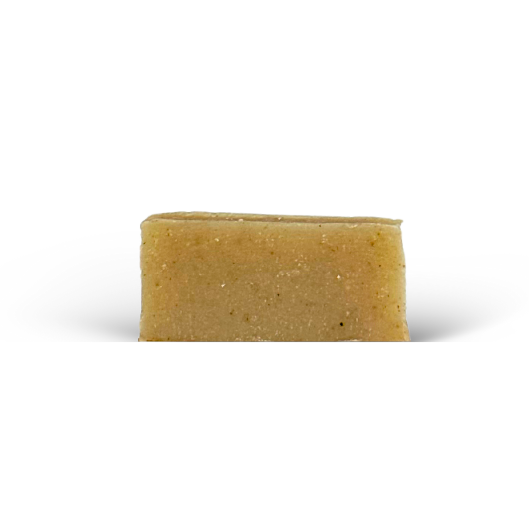 Bar of soap on a white background