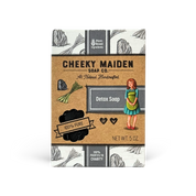 Cheeky Maiden Soap Co. Detox Soap packaging on a white background