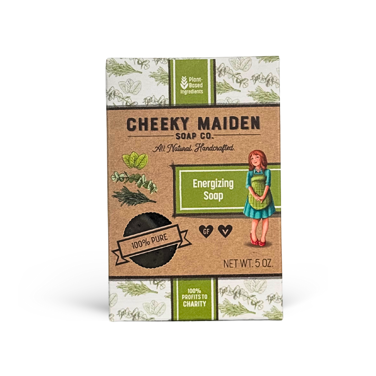 Cheeky Maiden Soap Co. packaging on a white background