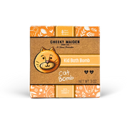 Box of Cheeky Maiden Soap Co. Cat Bomb bath bomb on a white background