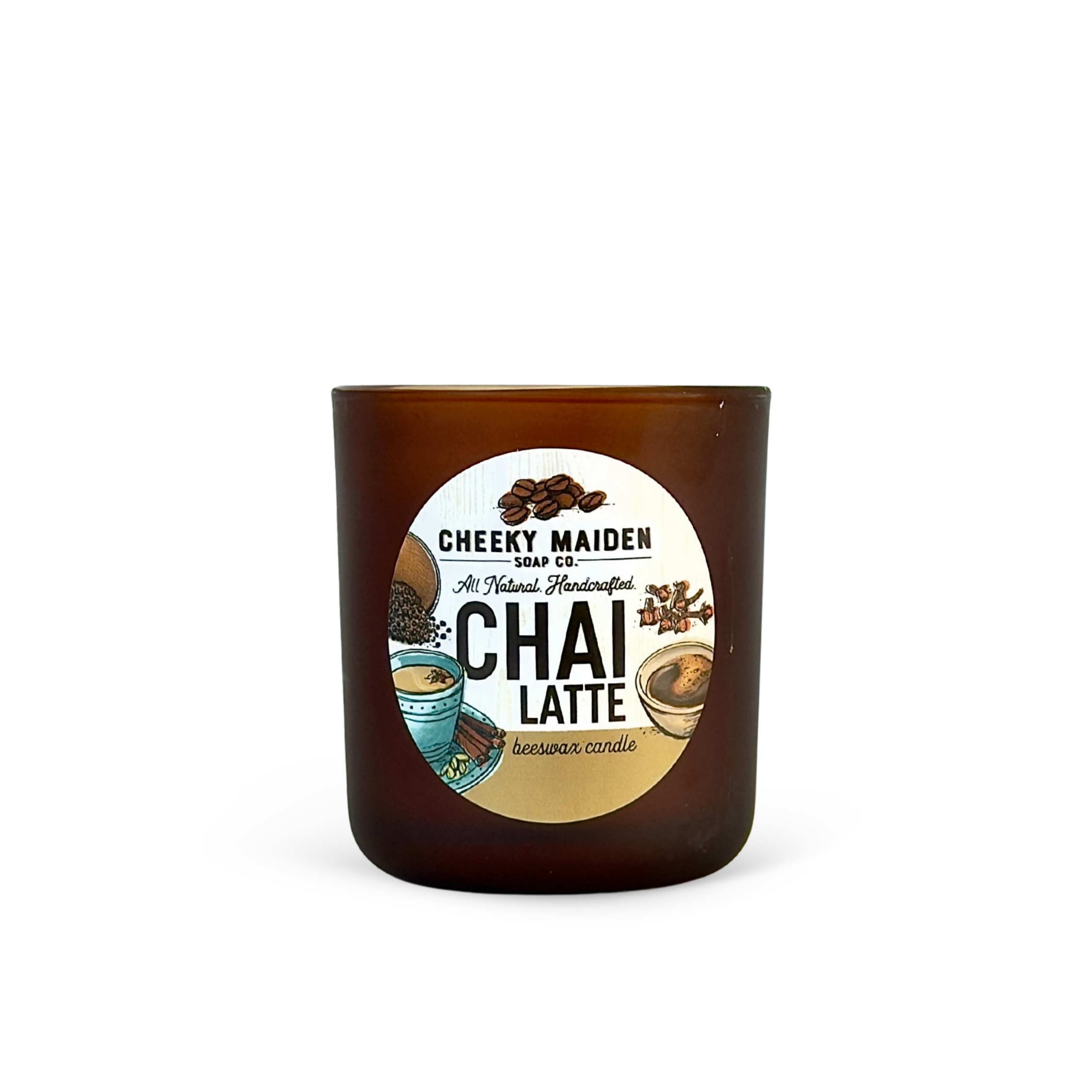 Mini Chai Latte Beeswax Candle