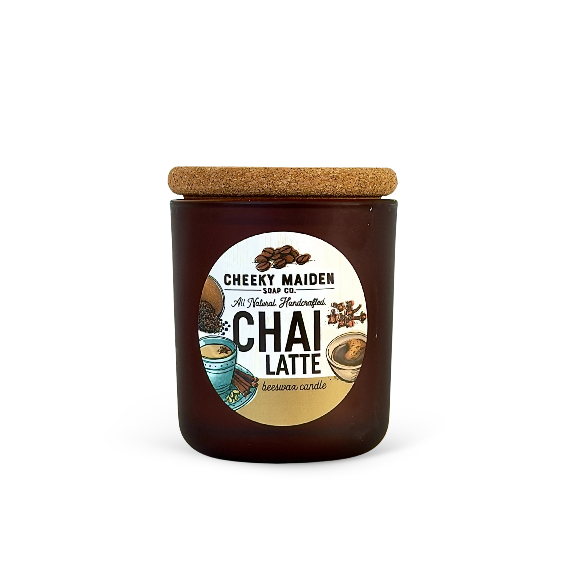 Mini Chai Latte Beeswax Candle