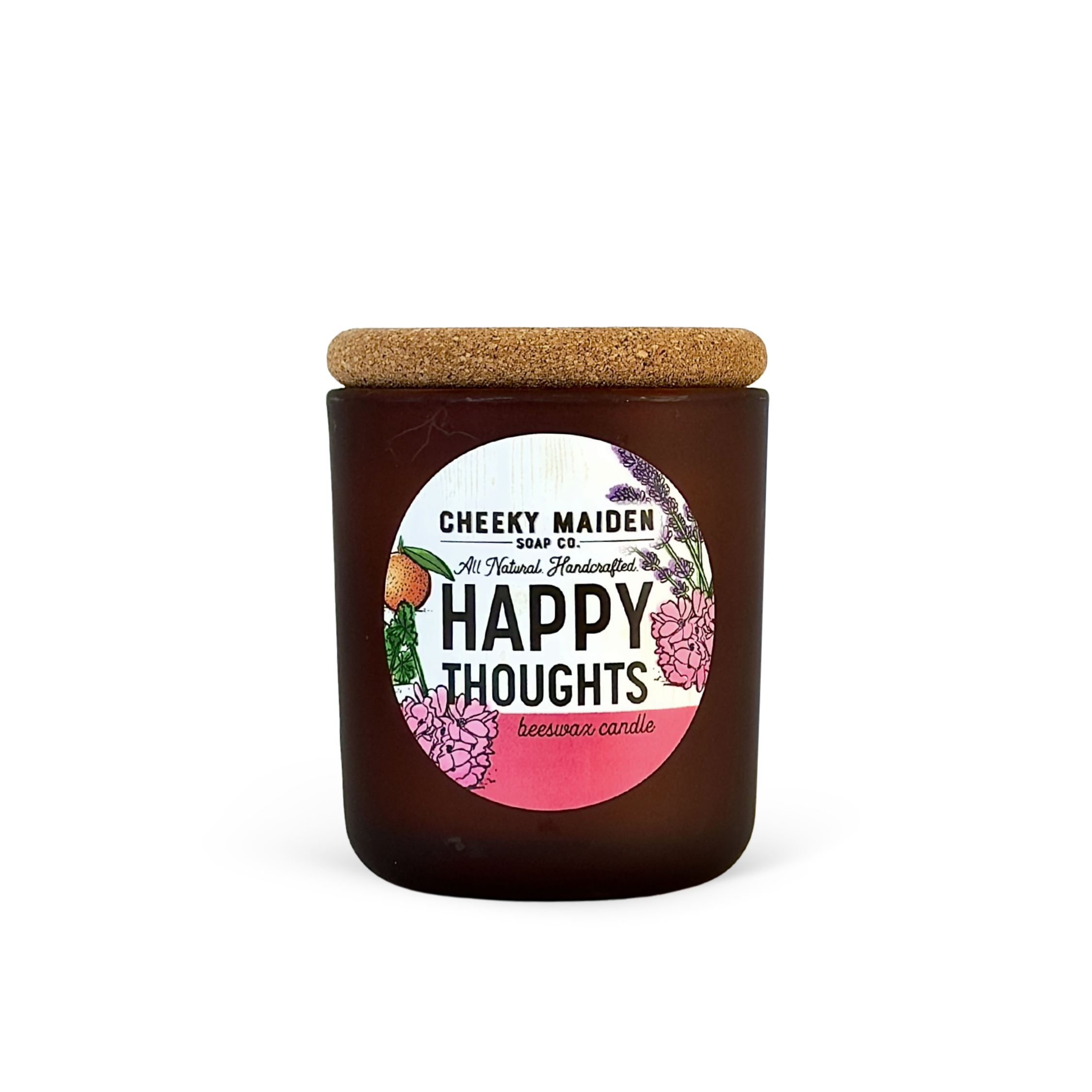 Mini Happy Thoughts Beeswax Candle