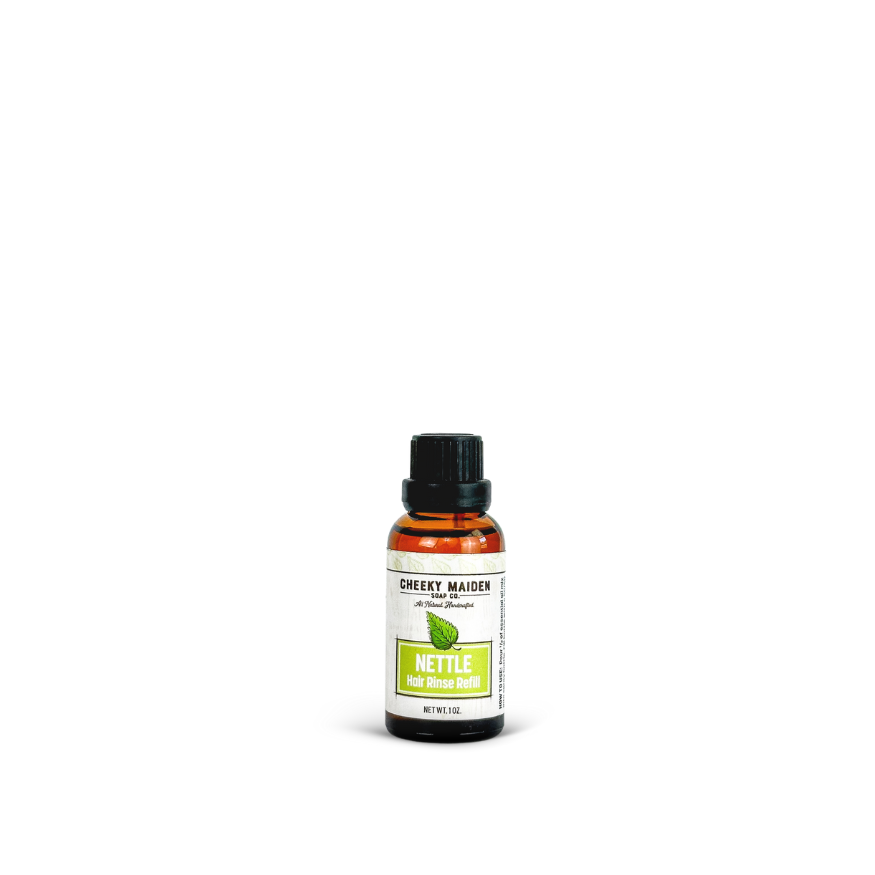 Bottle of Greely Maiden Nettle tincture on a white background