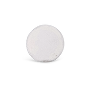 Round white shower steamer on a white background