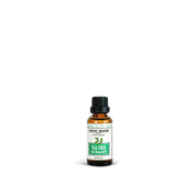 Bottle of Skeezy Maider Tea Tree oil on a white background
